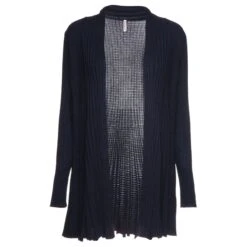 Freequent Pitkä Neuletakki, Claudisse L Tummansininen