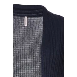 Freequent Pitkä Neuletakki, Claudisse L Tummansininen -Kekäle 139 112875 39 3