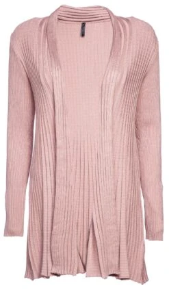 Freequent Pitkä Neuletakki, Claudisse L Vaaleanpunainen