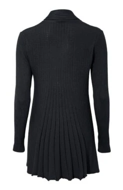 Freequent Pitkä Neuletakki, Claudisse L Musta -Kekäle 139 112875 99 2 1