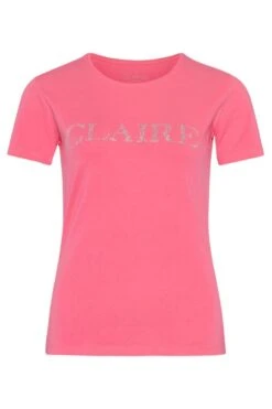 Claire Naisten T-paita, Logo Pinkki -Kekäle 230 195 75039 63 1