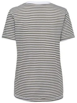 Selected Femme Naisten T-paita, My Perfect Ss Raidallinen Vihreä -Kekäle 325 16048950 75 6