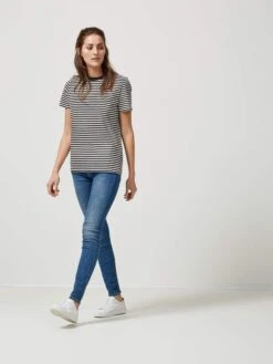 Selected Femme Naisten T-paita, My Perfect Ss Raidallinen Musta -Kekäle 325 16048950 79 3