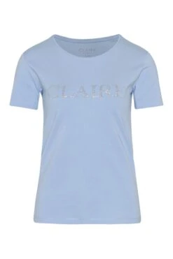 Claire, Naisten T-Paita, Allison Logo T-Paita Vaaleansininen