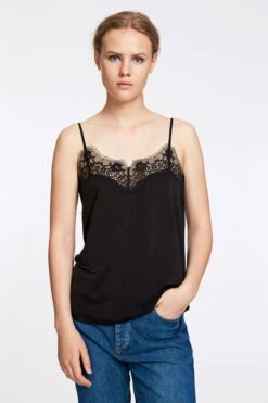 Samsøe & Samsøe Toppi, Slip Top 6202 Musta -Kekäle 463 SLIP TOP 99 2