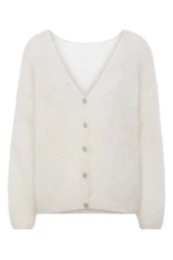 American Dreams Naisten Neuletakki Cornelia Ls Cardigan Valkoinen