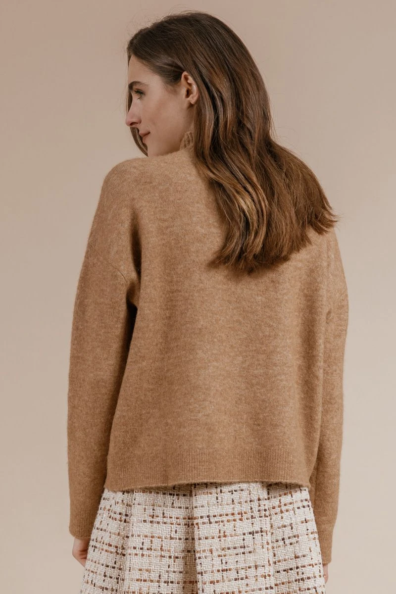 Andiata, Naisten Neule, Sylvana Knit Konjakinruskea 5 Andiata, Naisten Neule, Sylvana Knit Konjakinruskea - Image 3