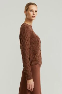 Andiata Naisten Neule YAEL Kaakaonruskea -Kekäle andiata naisten neule yael kaakaonruskea 3