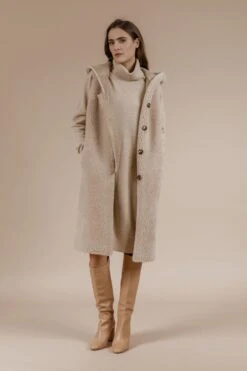 Andiata, Naisten Neulemekko, Aislayne Knit Dress Vaalea Beige -Kekäle andiata naisten neulemekko aislayne knit dress vaalea beige 5