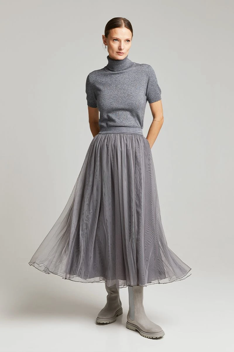 Andiata Naisten Pooloneule, POLA POLO KNIT Hopeanharmaa 3 Andiata Naisten Pooloneule, POLA POLO KNIT Hopeanharmaa