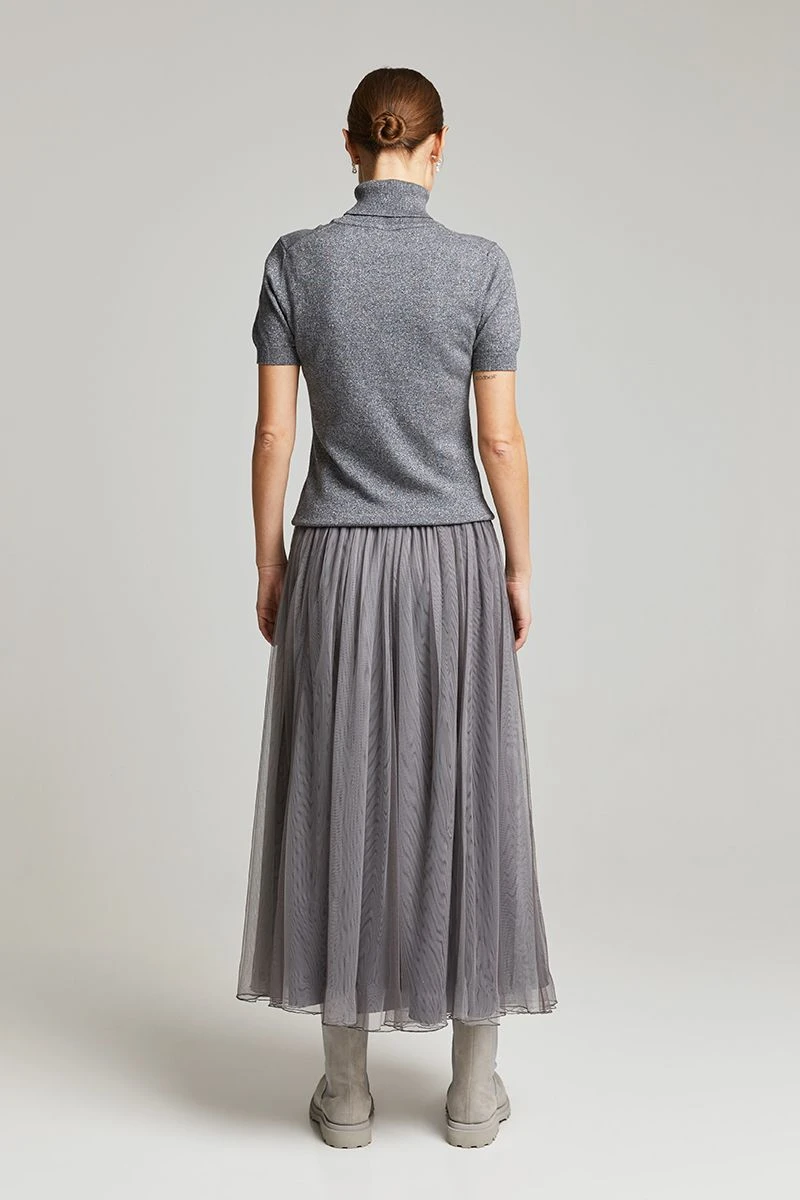 Andiata Naisten Pooloneule, POLA POLO KNIT Hopeanharmaa 4 Andiata Naisten Pooloneule, POLA POLO KNIT Hopeanharmaa - Image 2