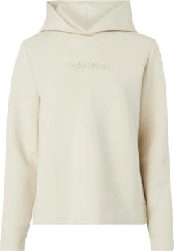 Calvin Klein Huppari, EMBROIDERY LOGO HOODIE Luonnonvalkoinen -Kekäle calvin klein huppari embroidery logo hoodie luonnonvalkoinen 3