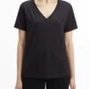 Calvin Klein T-paita, SMOOTH COTTON V NECK TEE SS Musta -Kekäle calvin klein t paita smooth cotton v neck tee ss musta 1