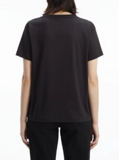 Calvin Klein T-paita, SMOOTH COTTON V NECK TEE SS Musta -Kekäle calvin klein t paita smooth cotton v neck tee ss musta 2