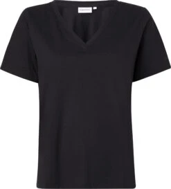 Calvin Klein T-paita, SMOOTH COTTON V NECK TEE SS Musta -Kekäle calvin klein t paita smooth cotton v neck tee ss musta 4
