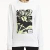 Calvin Klein Women College, FLOWER PRINT GRAPHIC SWEATSHIRT Valkoinen -Kekäle calvin klein women college flower print graphic sweatshirt valkoinen 1