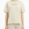 CALVIN KLEIN WOMEN, Naisten T-Paita, COORDINATES LOGO GRAPHIC T-SHIRT Vaalea Beige -Kekäle calvin klein women naisten t paita coordinates logo graphic t shirt vaalea beige 1