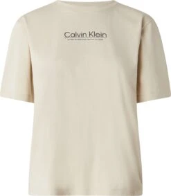 CALVIN KLEIN WOMEN, Naisten T-Paita, COORDINATES LOGO GRAPHIC T-SHIRT Vaalea Beige -Kekäle calvin klein women naisten t paita coordinates logo graphic t shirt vaalea beige 3