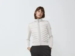 Canada Goose Naisten Untuvatakki HYBRIDGE KNIT JACKET Vaalea Beige