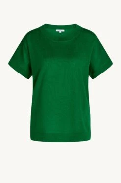 Claire Naisten Lyhythihainen Neule, PYLLE PULLOVER/VEST Vihreä