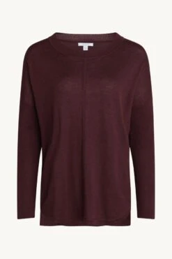 Claire Naisten Neule CHARLY KNIT 100% MERINO Luumunpunainen