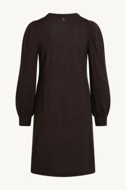 Claire Naisten Neulemekko DEEBA DRESS 100% MERINO Tummanruskea -Kekäle claire naisten neulemekko deeba dress 100 merino tummanruskea 3