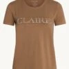 Claire, Naisten T-Paita, Allison Logo T-Paita Keskiruskea -Kekäle claire naisten t paita allison logo t paita keskiruskea 1