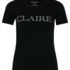 Claire Naisten T-paita, Logo Musta -Kekäle claire naisten t paita logo musta 1