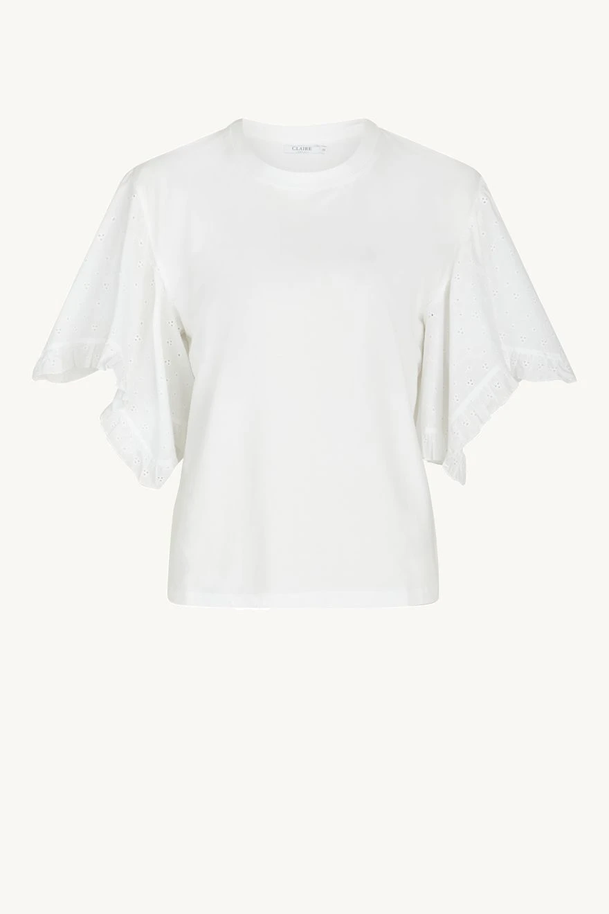 Claire T-paita, ANDREA CW T-SHIRT Valkoinen 3 Claire T-paita, ANDREA CW T-SHIRT Valkoinen