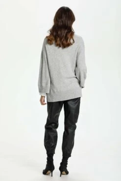 Culture Naisten CLAY NEULETAKKI Vaaleanharmaa -Kekäle culture naisten clay neuletakki vaaleanharmaa 4