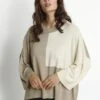 Culture Naisten Neule, ANNEMARIE BLOCK PULLOVER Beige Kuosi -Kekäle culture naisten neule annemarie block pullover beige kuosi 1