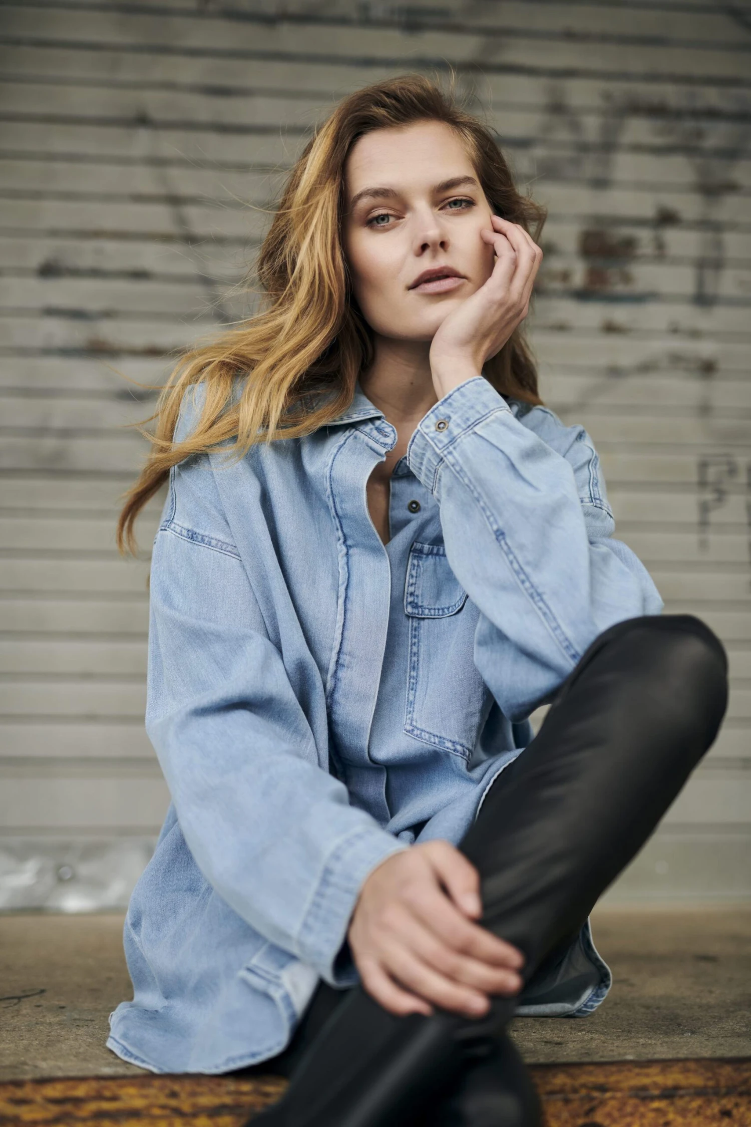 Culture Naisten Paitamekko PAOLA SHIRT DRESS Vaaleansininen 3 Culture Naisten Paitamekko PAOLA SHIRT DRESS Vaaleansininen