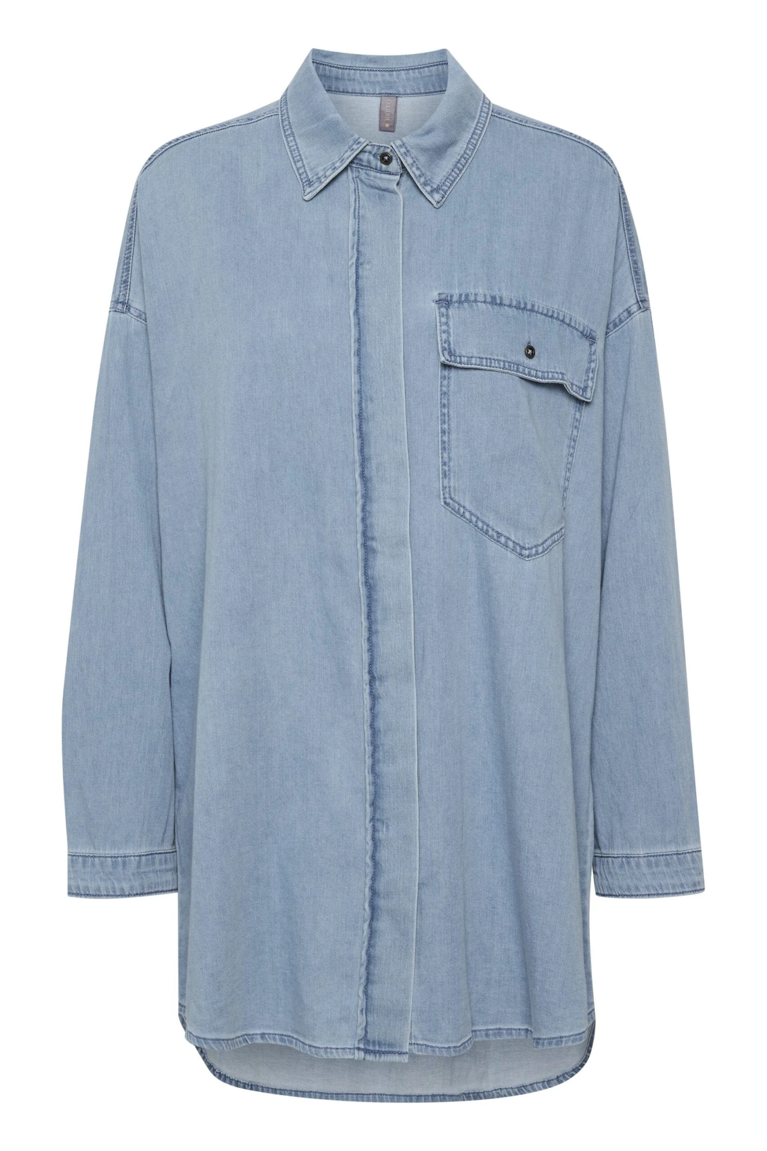 Culture Naisten Paitamekko PAOLA SHIRT DRESS Vaaleansininen 5 Culture Naisten Paitamekko PAOLA SHIRT DRESS Vaaleansininen - Image 3