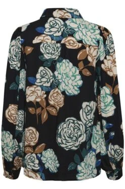 Culture Naisten Paitapusero THORA SHIRT Musta Kuosi -Kekäle culture naisten paitapusero thora shirt musta kuosi 3