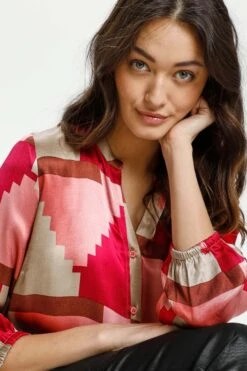 Culture Naisten Pusero, Bellis Pusero Pinkki Kuosi -Kekäle culture naisten pusero bellis pusero pinkki kuosi 3