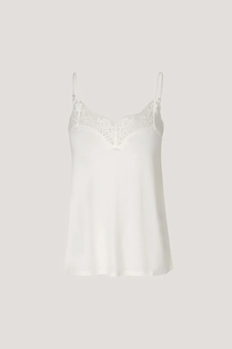 Samsøe & Samsøe Toppi, Slip Top 6202 Luonnonvalkoinen