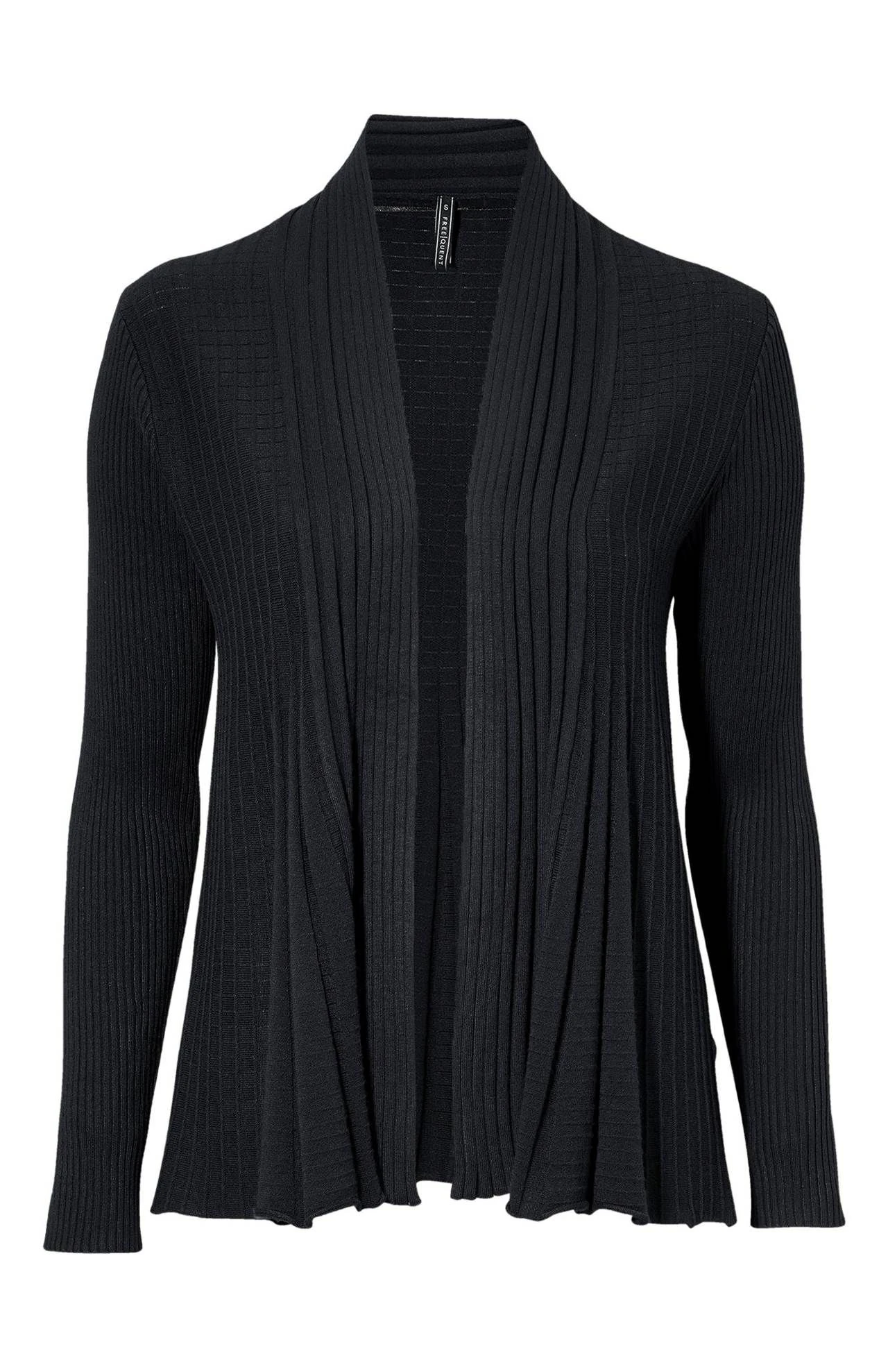 Freequent Lyhyt Neuletakki, Claudisse S Musta 4 Freequent Lyhyt Neuletakki, Claudisse S Musta - Image 2