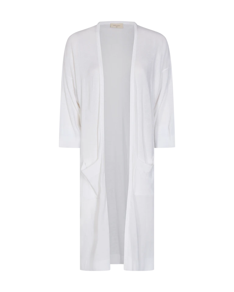 Freequent Naisten Pitkä Neuletakki ELINA KI Valkoinen 3 Freequent Naisten Pitkä Neuletakki ELINA KI Valkoinen