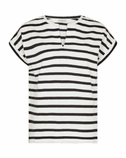 Freequent Paita, FQVIVA TEE Raidallinen Valkoinen