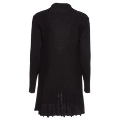 Freequent Pitkä Neuletakki, Claudisse L Musta -Kekäle freequent pitka neuletakki claudisse l musta 2 1