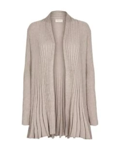 Freequent Pitkä Neuletakki, Claudisse L Ruskeanharmaa