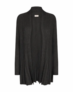 Freequent Pitkä Neuletakki, Claudisse L Tummanharmaa