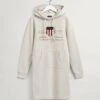 Gant, Naisten Collegemekko, Archive Shield Hoodie Dress Kitti