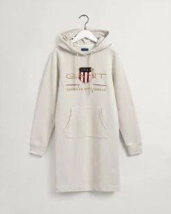 Gant, Naisten Collegemekko, Archive Shield Hoodie Dress Kitti