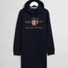 Gant, Naisten Collegemekko, Archive Shield Hoodie Dress Tummansininen