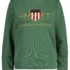 Gant, Naisten Collegepaita, Aechive Shield C-Neck Sweat Vihreä -Kekäle gant naisten collegepaita aechive shield c neck sweat vihrea 1