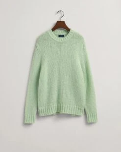 Gant Naisten Neulepusero, MOHAIR SOLID C-NECK Mintunvihreä -Kekäle gant naisten neulepusero mohair solid c neck mintunvihrea 3