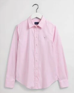 Gant Naisten Paitapusero STRECTCH OXFORD SOLID Vaaleanpunainen