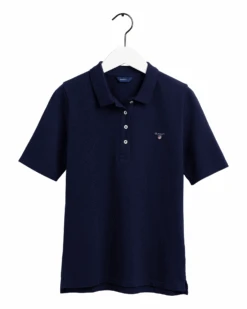 Gant Naisten Pikeepusero, The Original Pique Ss Tummansininen