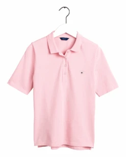 Gant Naisten Pikeepusero, The Original Pique Ss Vaaleanpunainen